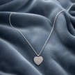Collana con Pendente Cuore in Strass e Acciaio Inox 316L