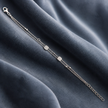 Bracciale Doppio Filo con Dettaglio Quadrato in Acciaio 316L