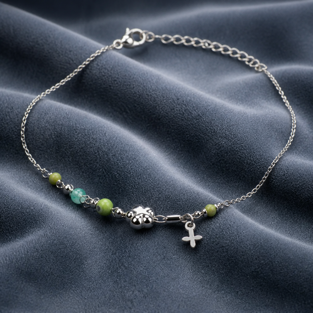 Bracciale con Charms Simbolici in Acciaio 316L