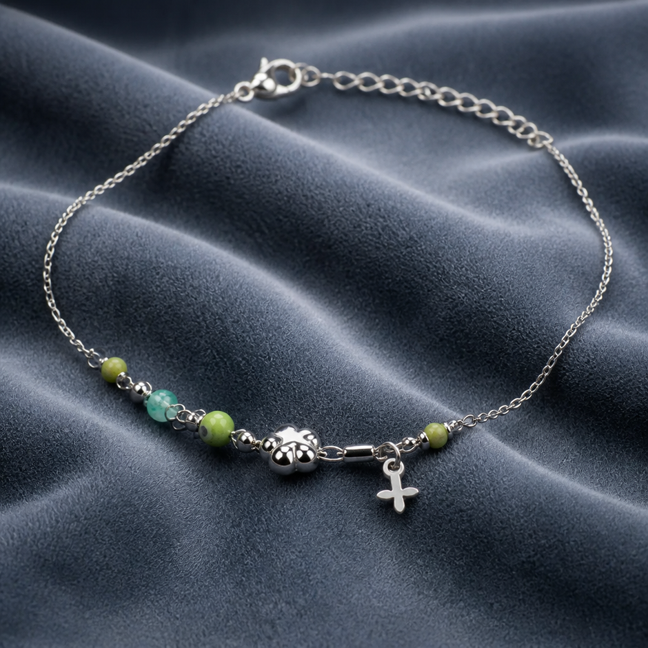 Bracciale con Charms Simbolici in Acciaio 316L
