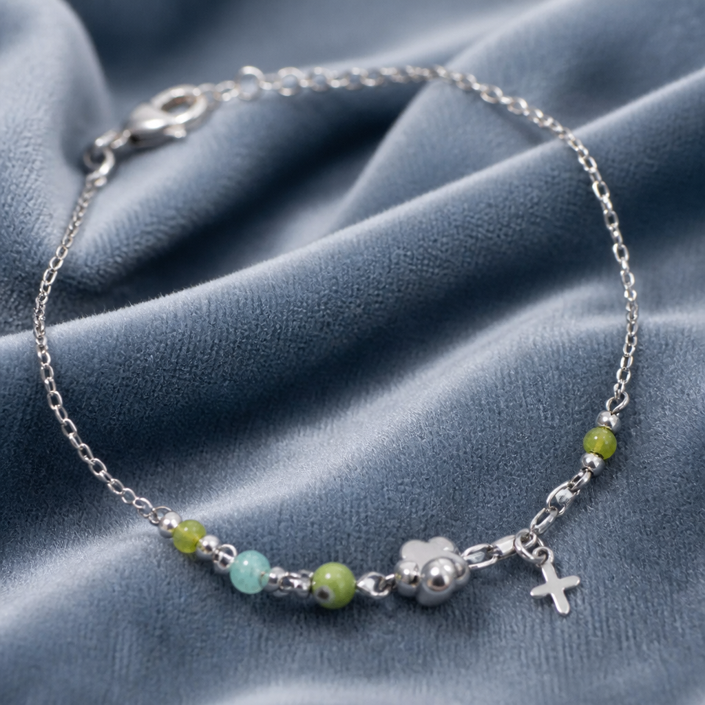 Bracciale con Charms Simbolici in Acciaio 316L