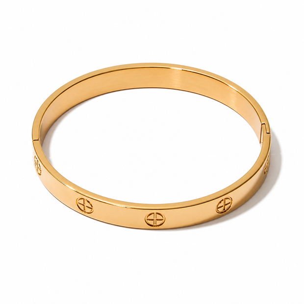 Bracciale Rigido "Eternity" in Acciaio Inossidabile