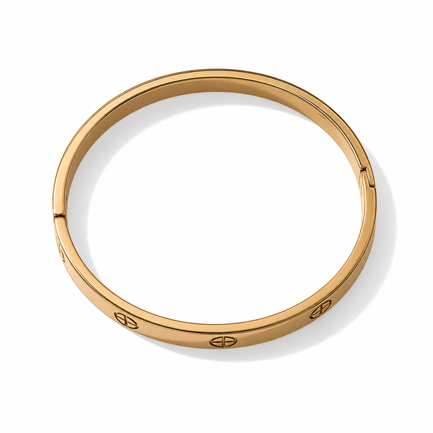 Bracciale Rigido "Eternity" in Acciaio Inossidabile