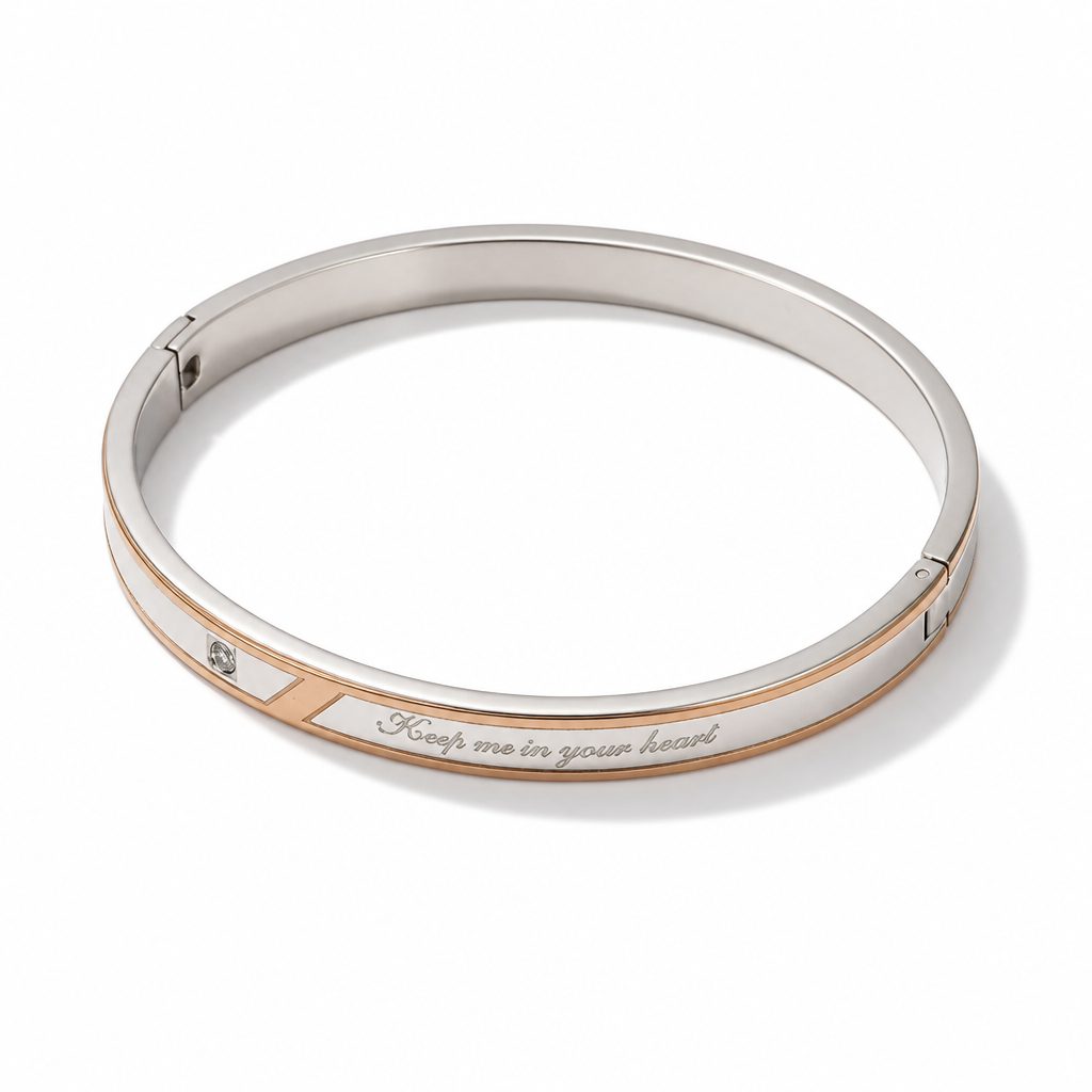 Bracciale Rigido Bicolore 