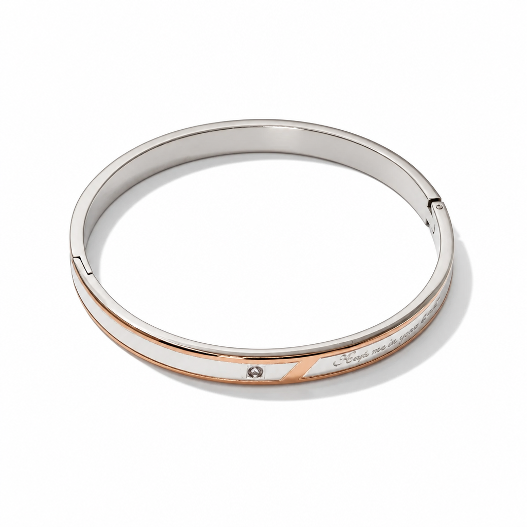 Bracciale Rigido Bicolore 