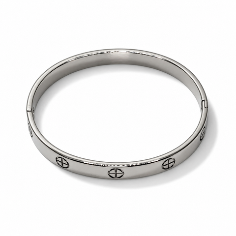 Bracciale Rigido "Eternity" in Acciaio Inossidabile