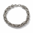 Bracciale Uomo a Maglia Bizantina in Acciaio Inossidabile
