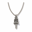 Collana  in Acciaio Inossidabile con Pendente Pugnale Gotico