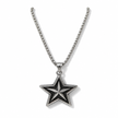 Collana Uomo in Acciaio Inossidabile con Pendente a Forma di Stella