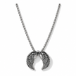 Collana Uomo in Acciaio Inossidabile con Pendente a Forma di Ali