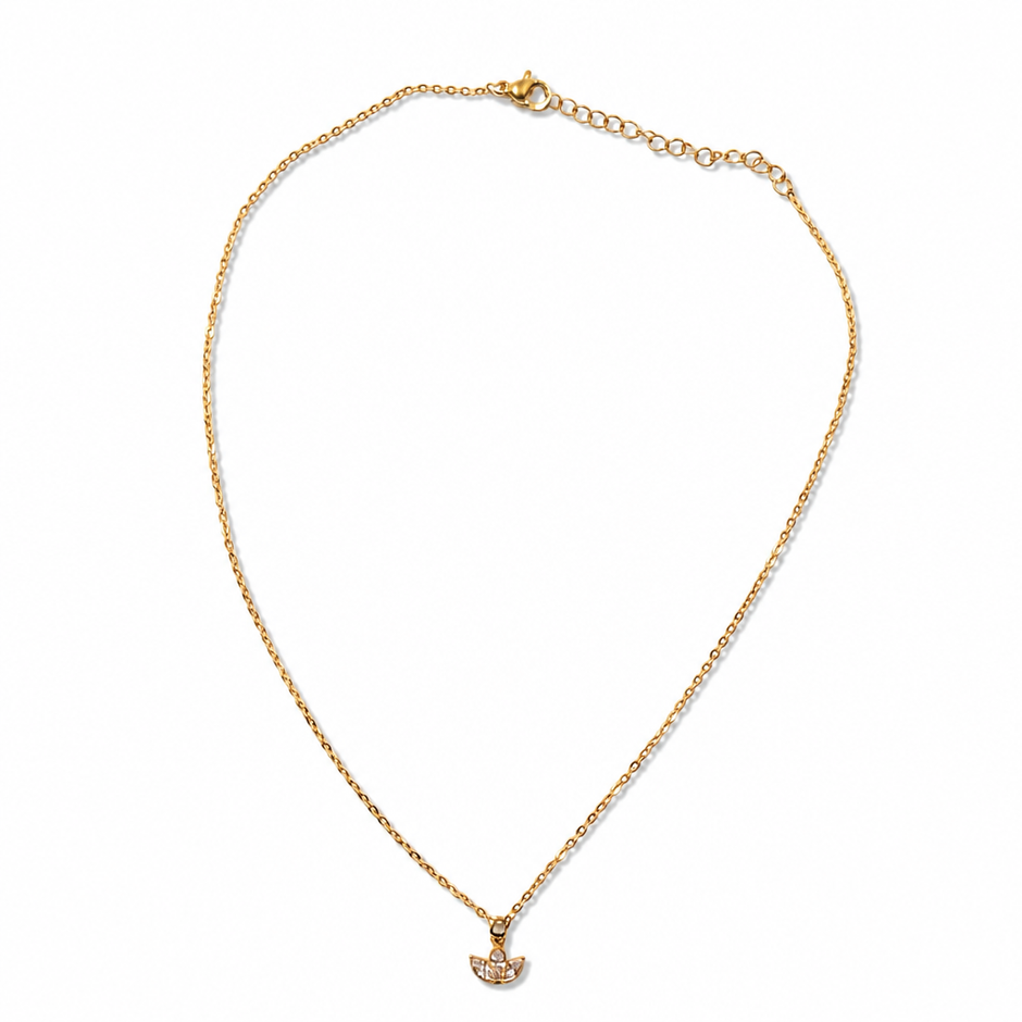 Collana "Fiore di Loto" con Strass a Goccia