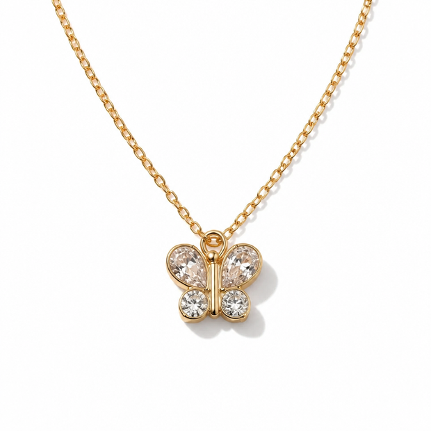 Collana "Farfalla di Luce" con Strass