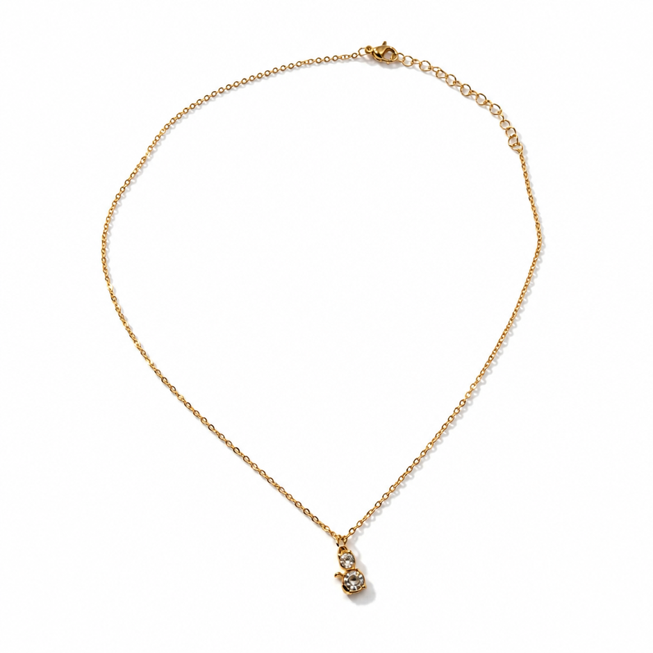 Collana "Gatto Luminoso" con Strass